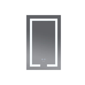 Koupelnové zrcadlo s LED osvětlením, protizamlžovací funkcí a regulací jasu, MR07-50×80 Hard