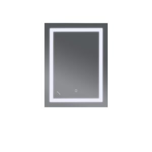 Koupelnové zrcadlo s LED osvětlením, protizamlžovací funkcí a regulací jasu, MR08-80×60-REVERSE Tall