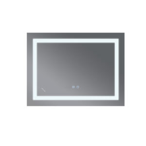 Koupelnové zrcadlo s LED osvětlením, protizamlžovací funkcí a regulací jasu, WARM MR12-80х60-REVERSE
