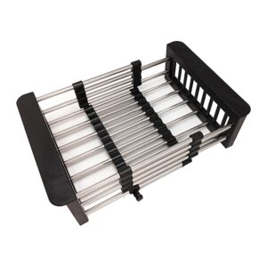 Odkapávač na nádobí na dřez, BAS-01.SUS BLACK, černý