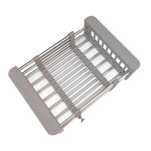 Odkapávač na nádobí na dřez, BAS-01.SUS GRAY, šedý