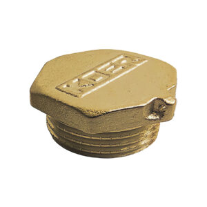 Mosazná zátka s vnějším závitem KOER, KF.P10M.WN.E - 1" M