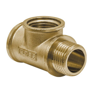 Mosazný T-Kus FFM KOER, KF.T06FFM.WN.E - 1/2'' FFM
