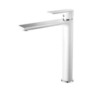 Umyvadlová baterie MIXXUS PREMIUM ALEX 001 HIGH (NUT) WHITE-CHROME, bílý-chrom