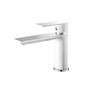 Umyvadlová baterie MIXXUS PREMIUM ALEX 001 LONG (NUT) WHITE-CHROME, bílý-chrom